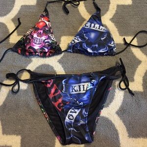 Ed hardy "love kills slowly" bikini