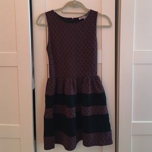 Purple and Black Cocktail Dress