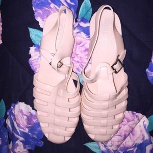 Forever 21 Caged Jelly Sandals