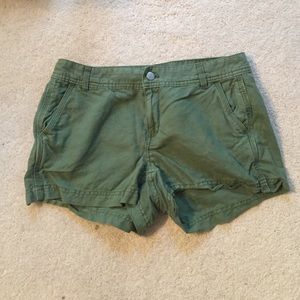 Army green j crew factory shorts