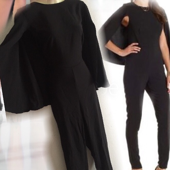 Caped jumpsuit