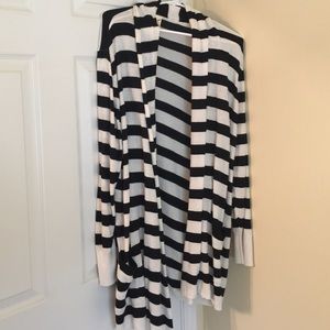 Black and cream sweater