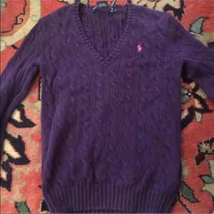 Purple Ralph Lauren sweater