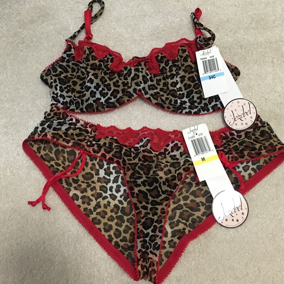 Jezebel Bra, Panty, Skirt Set