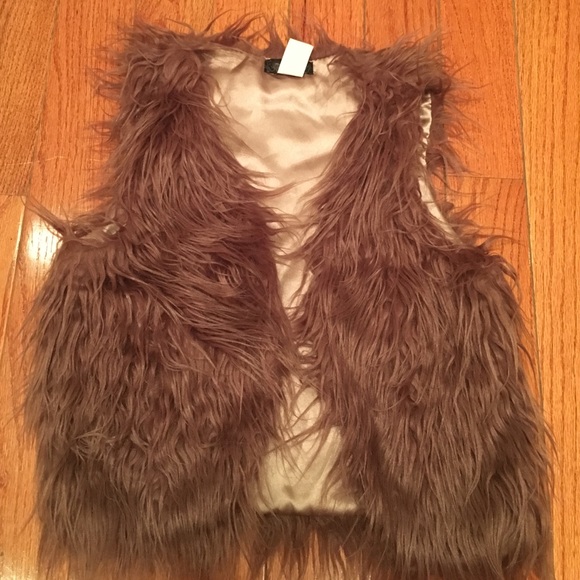 Faux fur vest