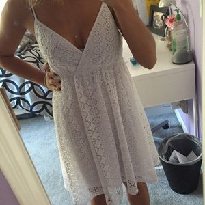 Lace white dress