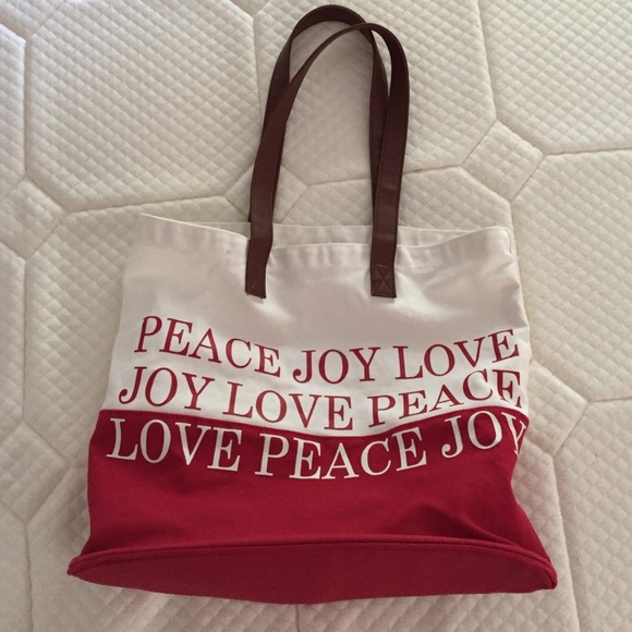 Peace Joy Love Holiday Tote!