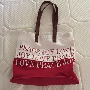 Peace Joy Love Holiday Tote!