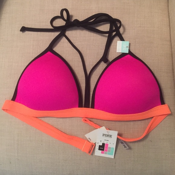 Victoria's Secret Pink halter swim top