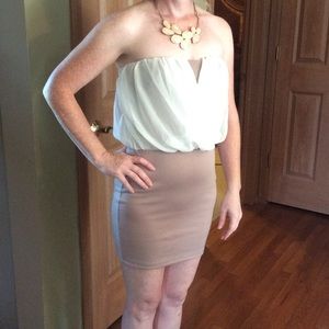 Strapless dress