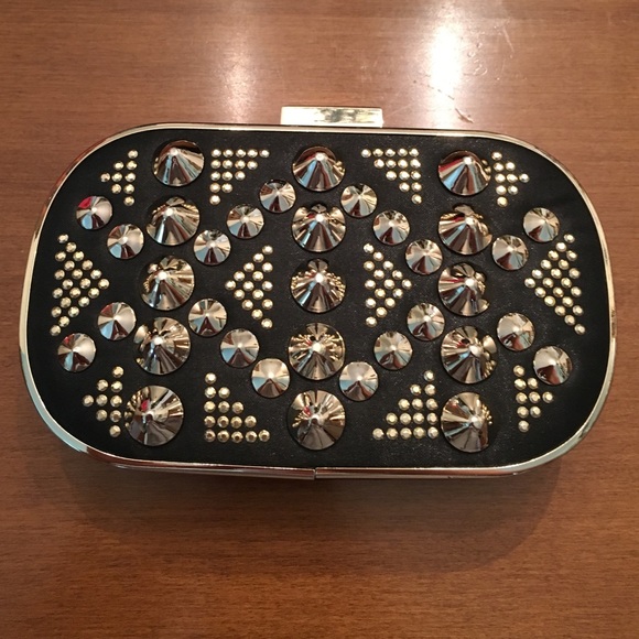 SALE!! Aldo gold and black clutch