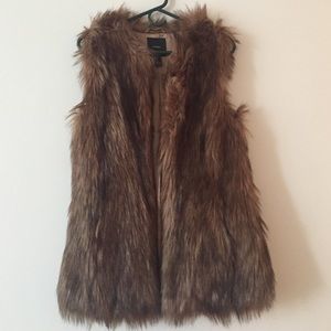 Faux fur vest
