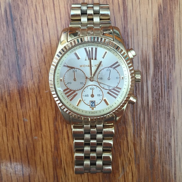 Gold Michael kors watch