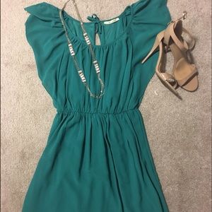 Francesca's Flutter-Sleeve Cocktail Dress