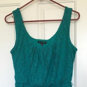 As U Wish Casual Green Lace Dress
