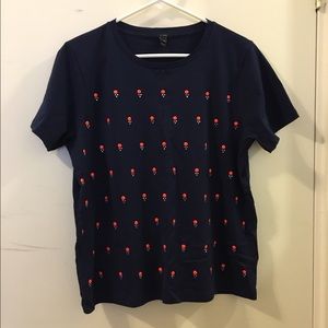 Jcrew embellished tee