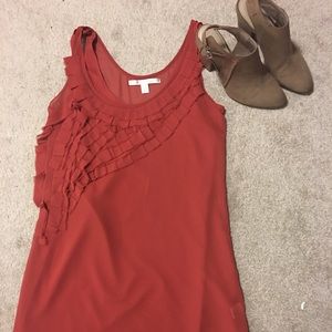Burnt Orange Shift Dress