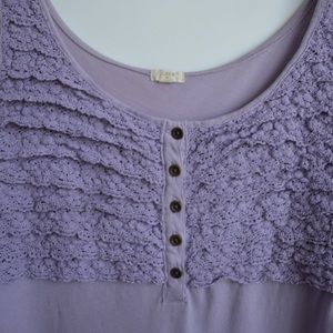 J. Crew Ruffle Lace Tank