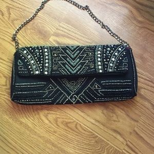 Beaded Chico's clutch -only used once