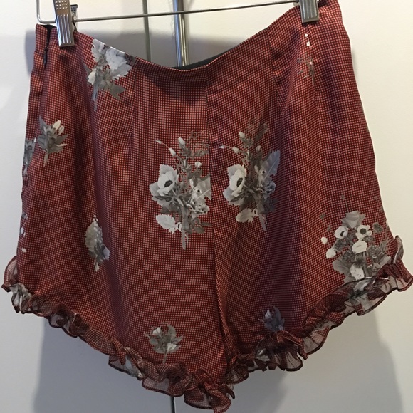 Opening Ceremony Silk Ruffle Shorts
