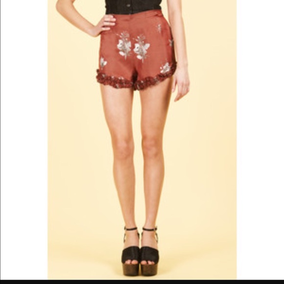 Opening Ceremony Silk Ruffle Shorts - Picture 4 of 4