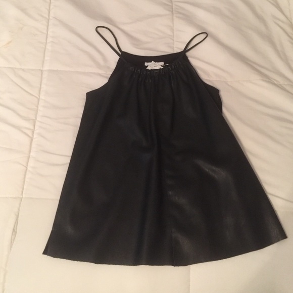 Zara Leather tank