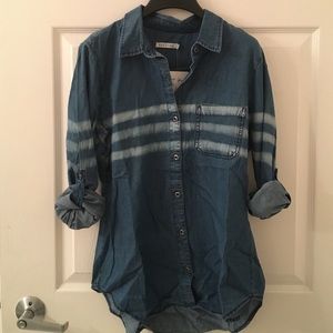 Kenneth Cole Reaction Denim top-size M