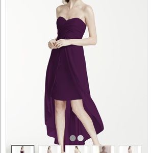 David's Bridal chiffon dress. NEW WITH TAGS