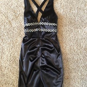 Black cocktail dress