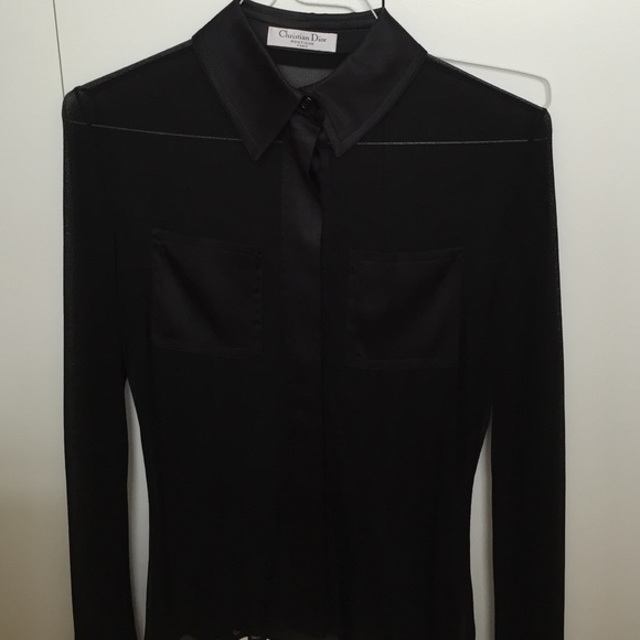 Christian Dior sheer blouse