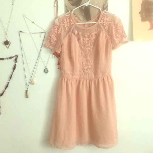 Pastel pink dress by kimchi blue