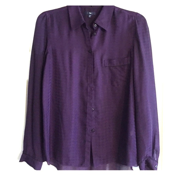 Purple Silk Blouse