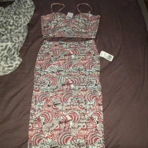 Matching bodycon suit