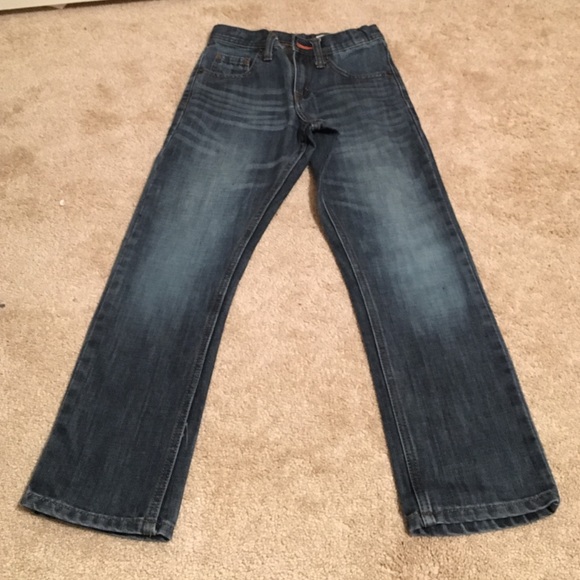 Dark blue jeans