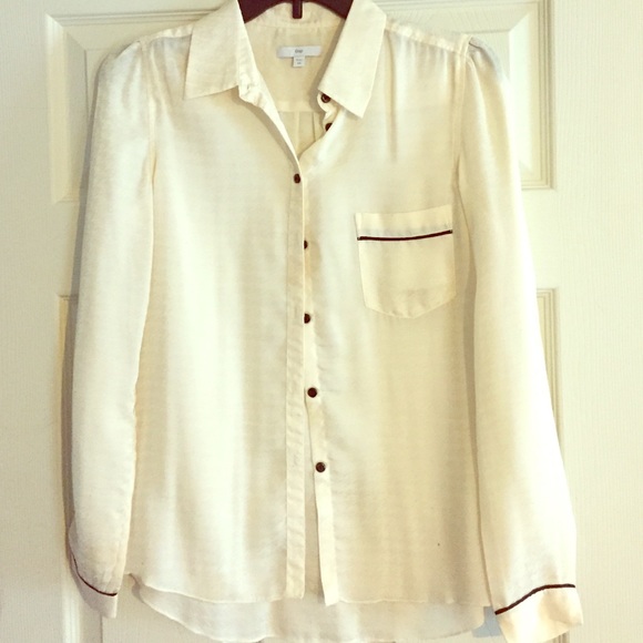 Ivory Silk Blouse