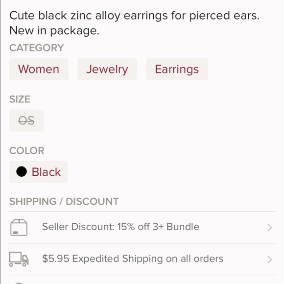 Zipper Earrings - Picture 4 of 4