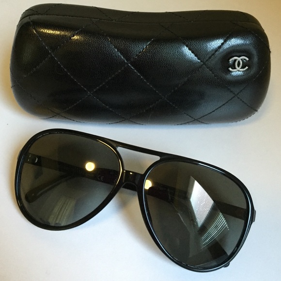 Chanel black sunglasses