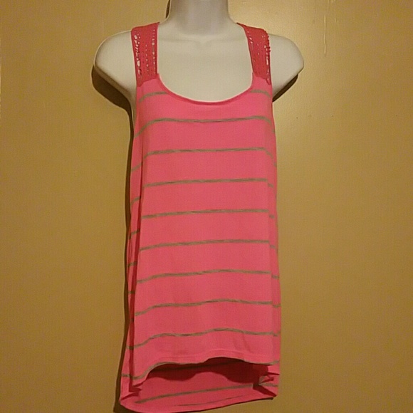 Bright pink tank