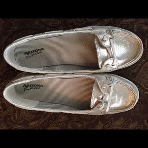 Arizona silver loafers