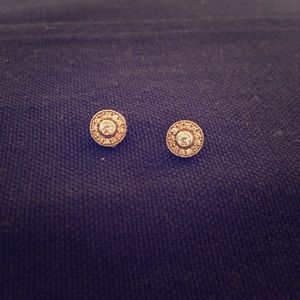 Diamond stud earrings