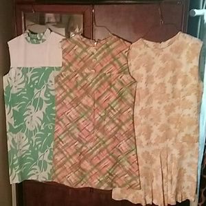 Bundle of 3 Vintage (50s/60s) summer dresses
