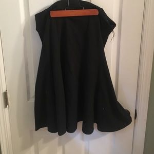 Dress Barn black trumpet skirt