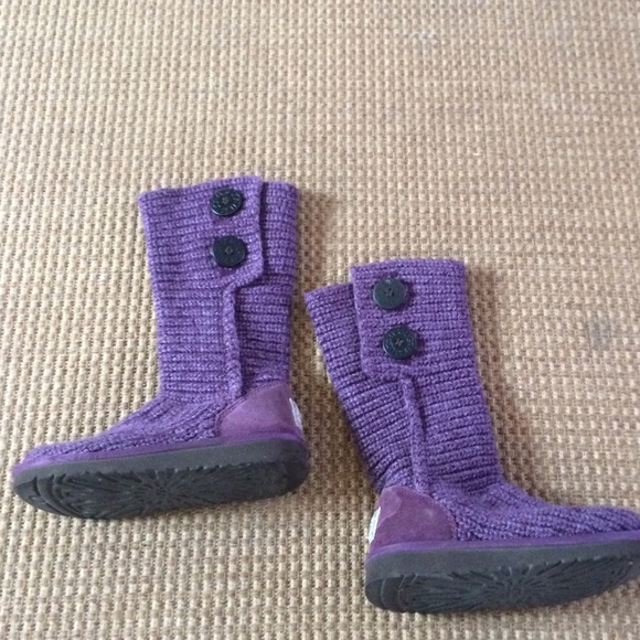 Purple knit Uggs