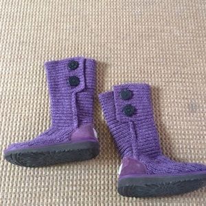 Purple knit Uggs