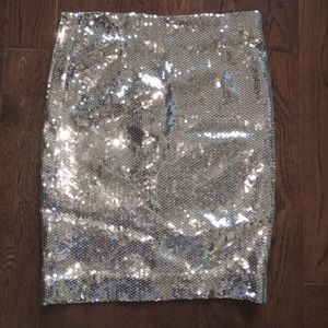 Sequin Pencil Skirt