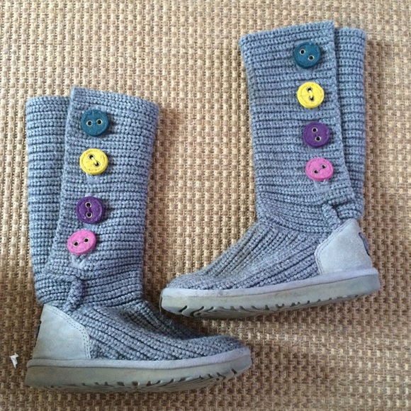 Grey knit Ugg boots