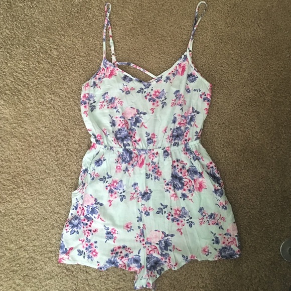 mint green romper jumpsuit