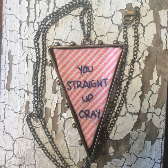 Hand embroidered necklace