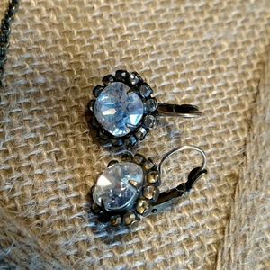 Liz Palacios clear crystal Earrings
