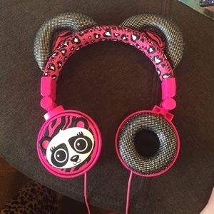 JUSTICE PANDA HEADPHONES